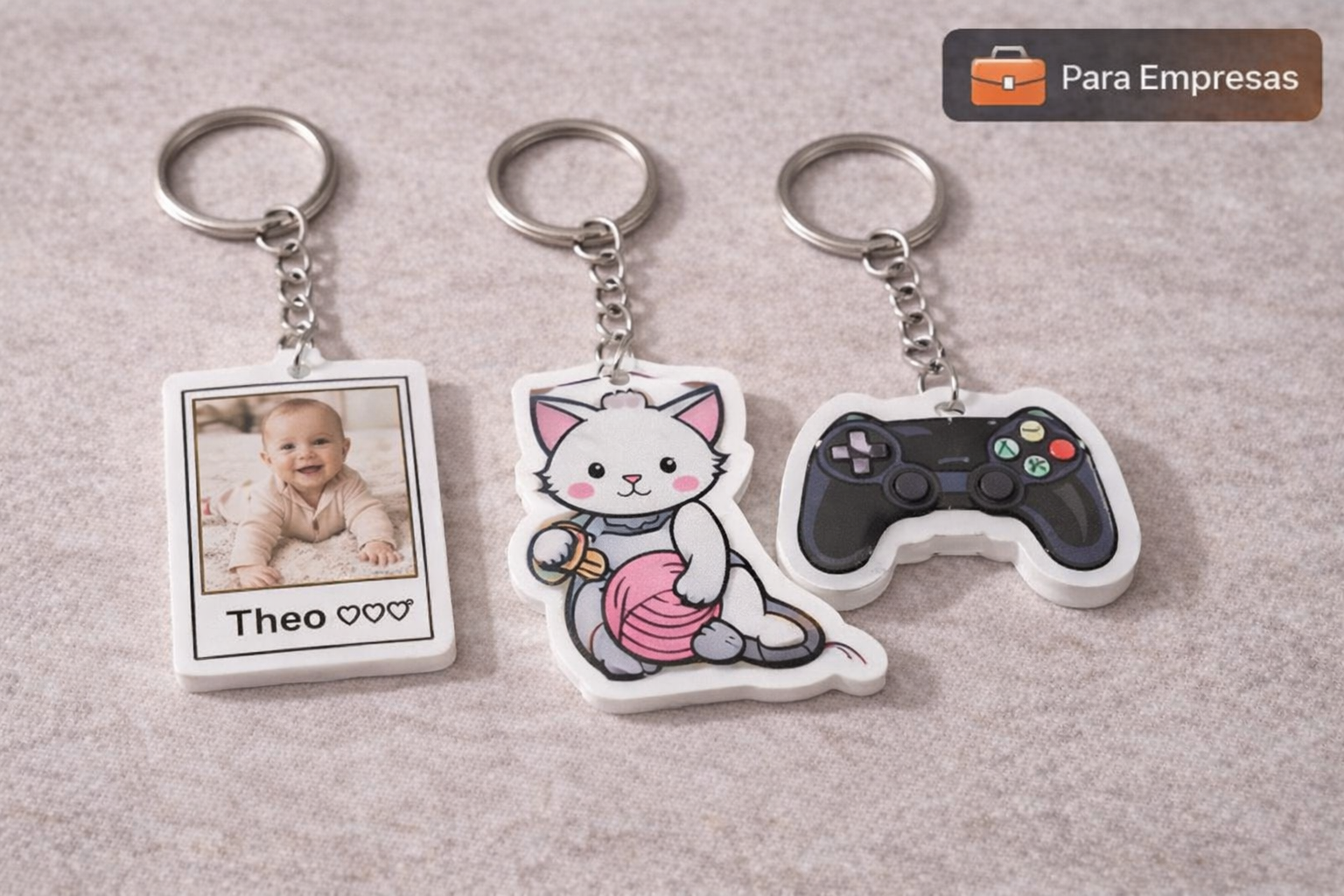 Chaveiros Personalizados (Foto, Desenho ou Forma)