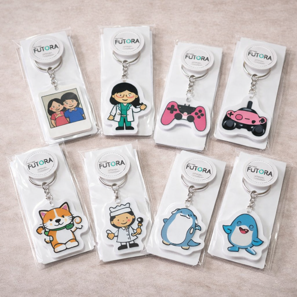 Chaveiro Ilustrado Personalizado 3D