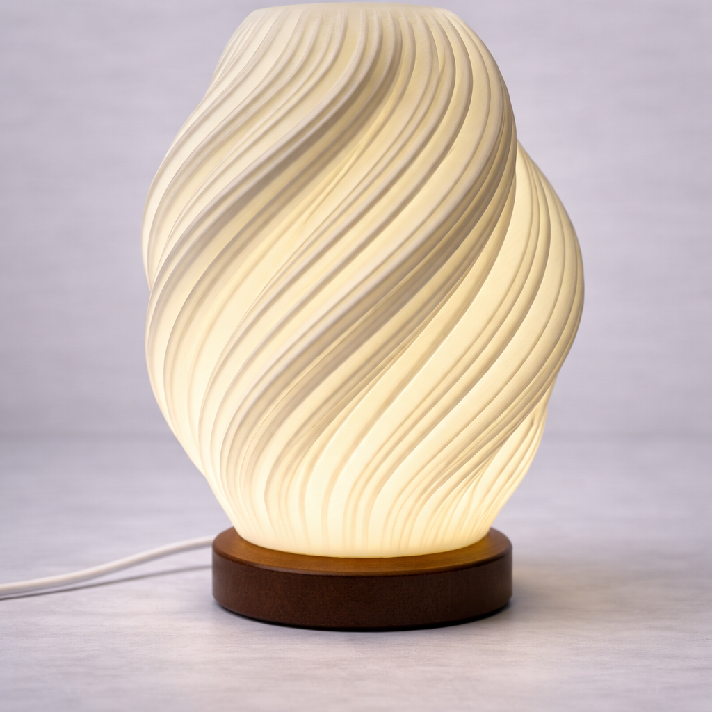 Luminária Orgânica Swirl 3D