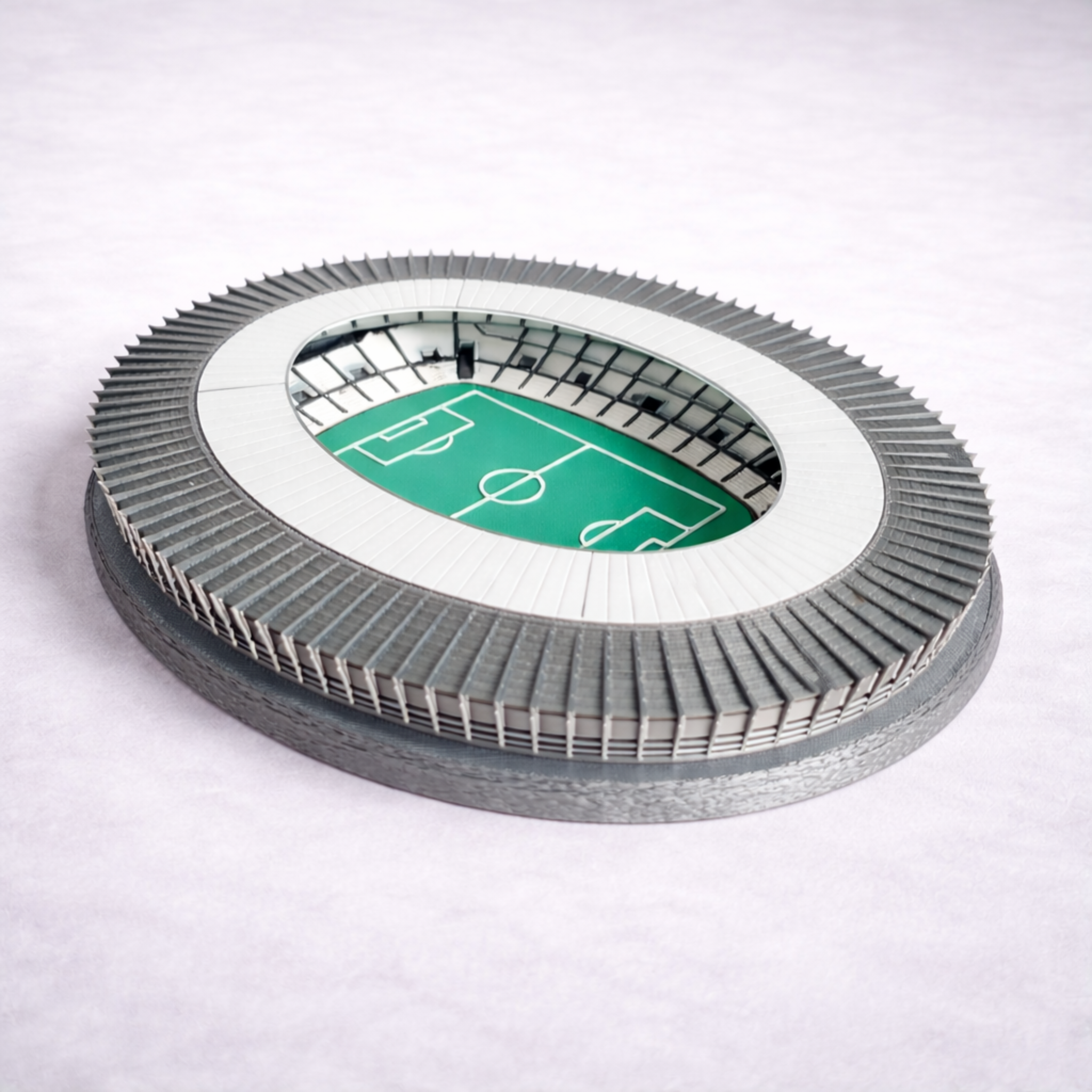 Estádio 3D Miniatura — Formato Circular