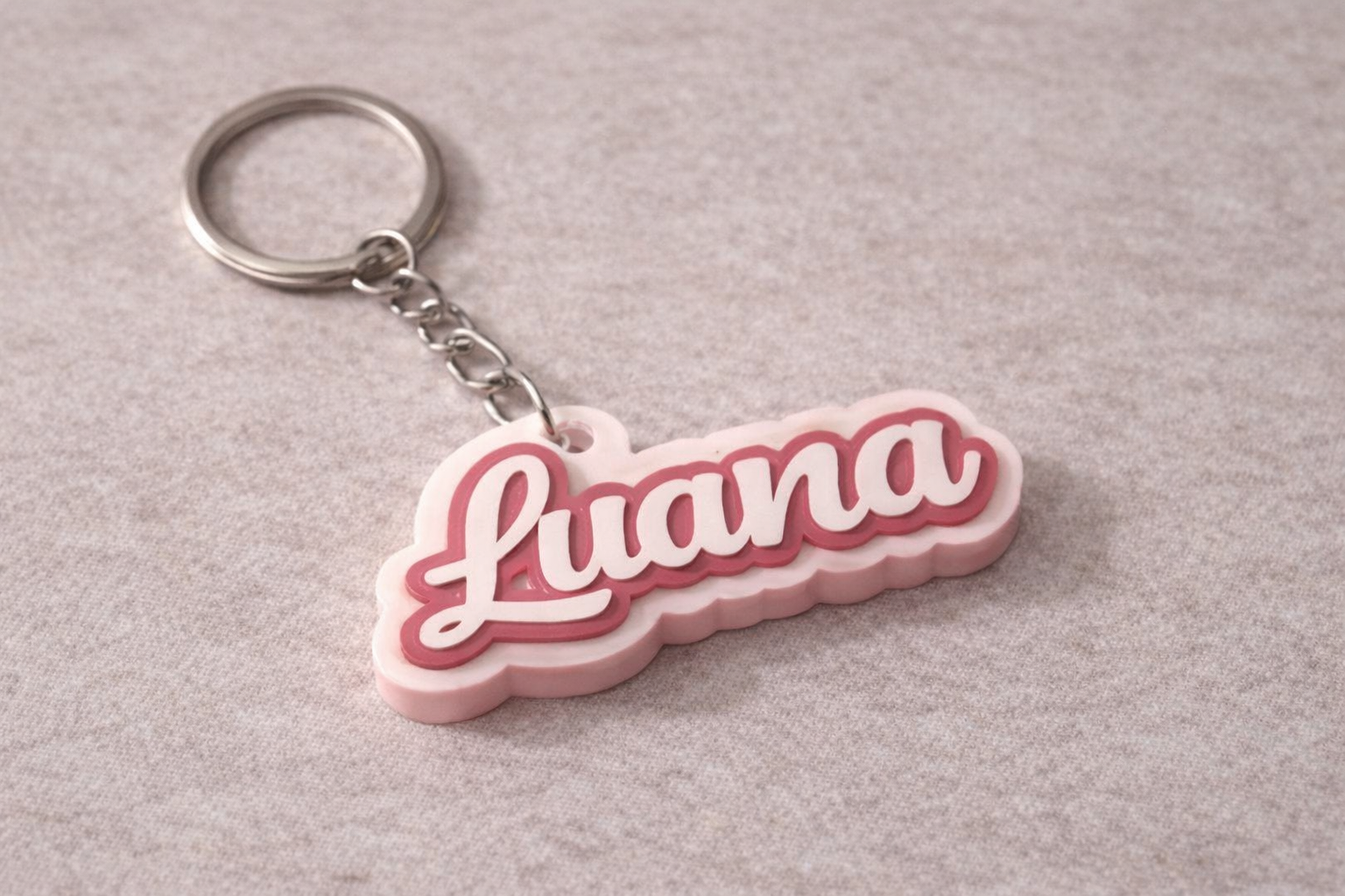 Chaveiro 3D com Nome Personalizado