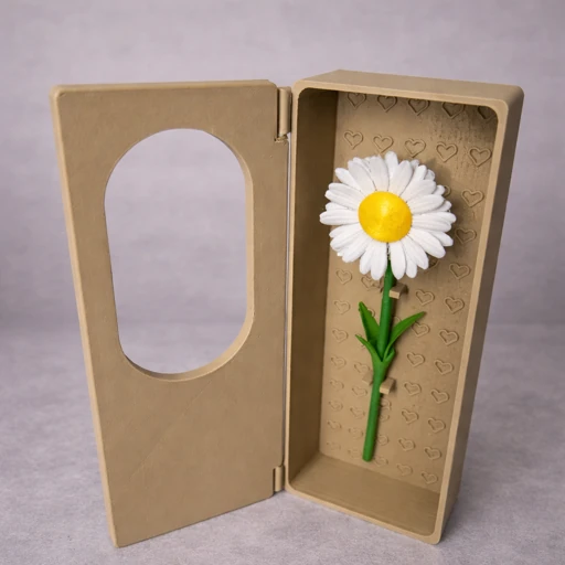 Moldura Flor Margarida 3D