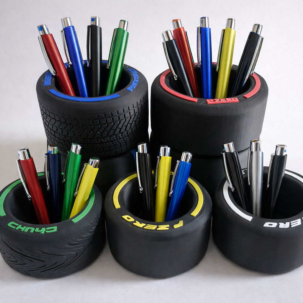 Porta-Canetas Pneu F1 3D