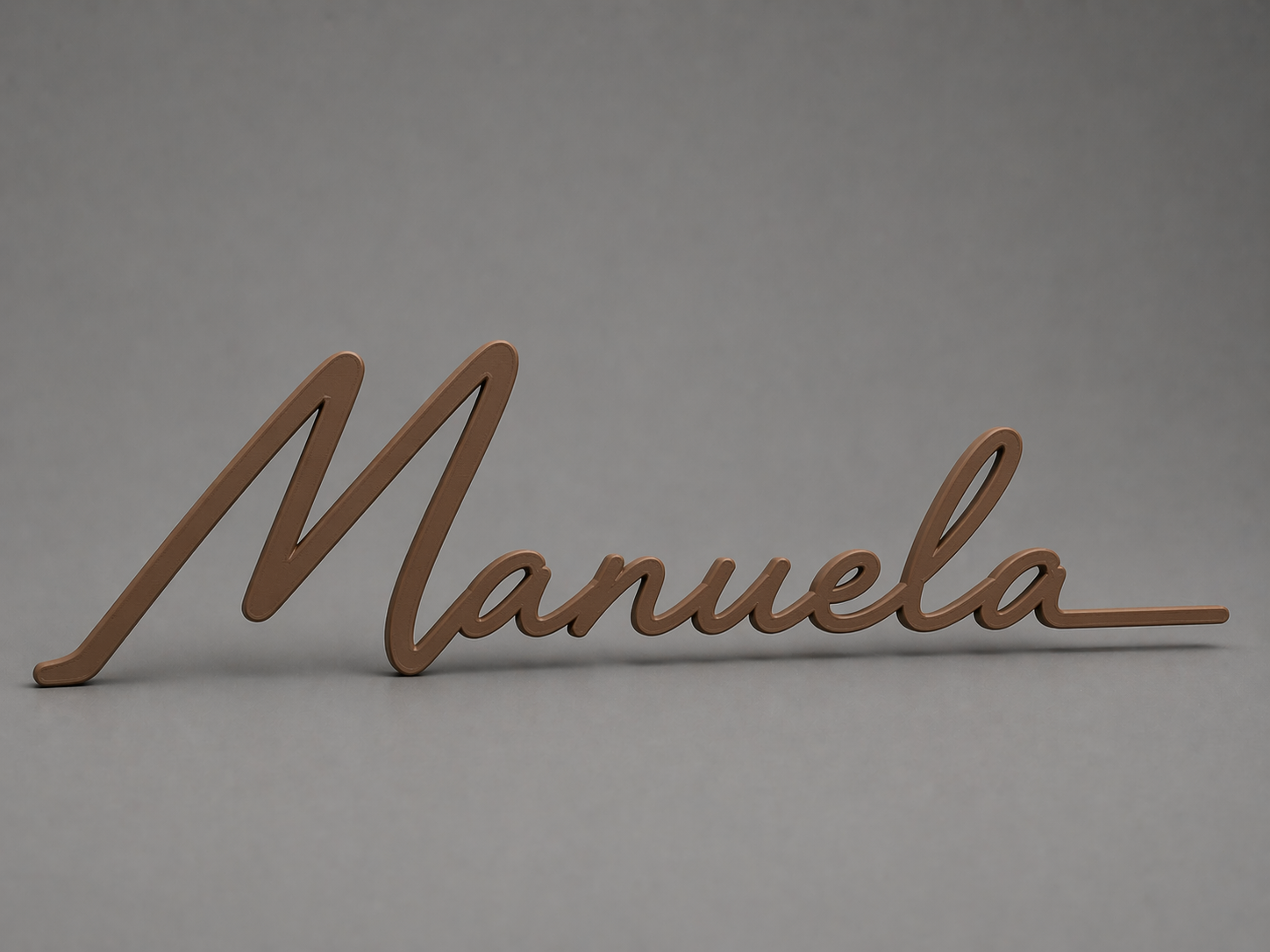 Manuela — Assinatura em 3D