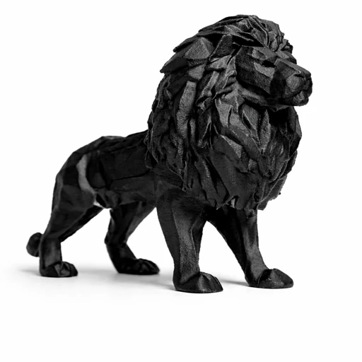 Escultura Leão 3D Premium