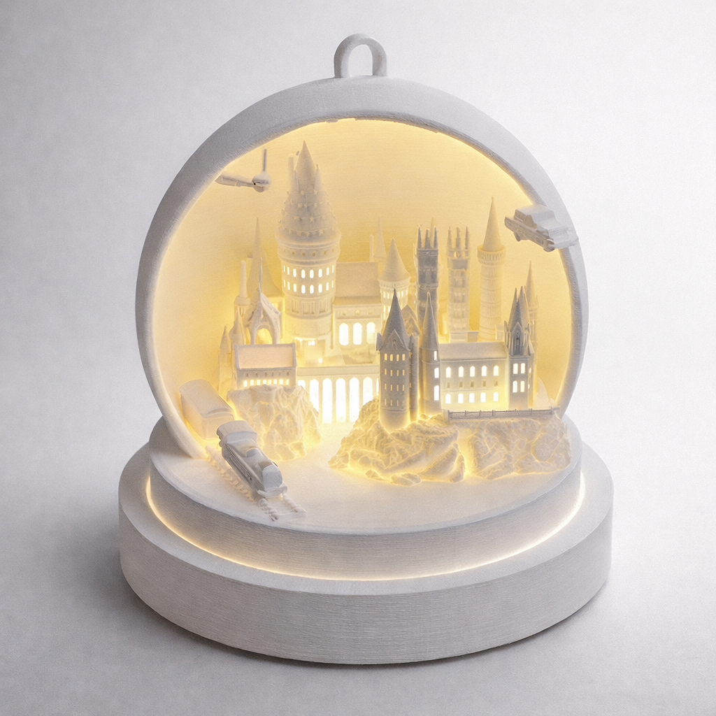 Globo Luminoso 3D — Castelo Mágico