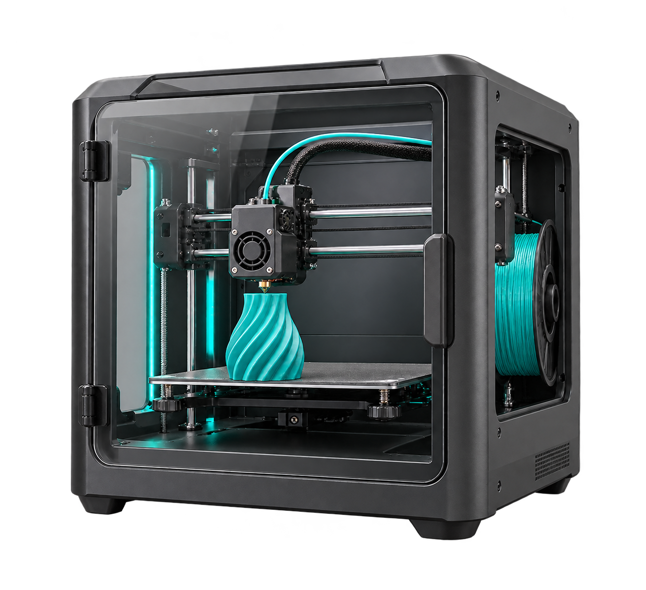 Peça quase concluída na impressora 3D