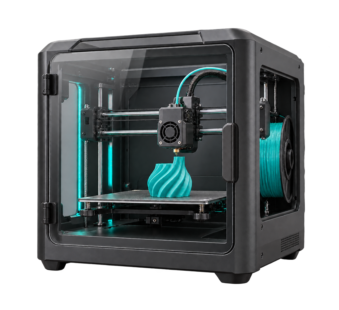 Peça a crescer dentro da impressora 3D