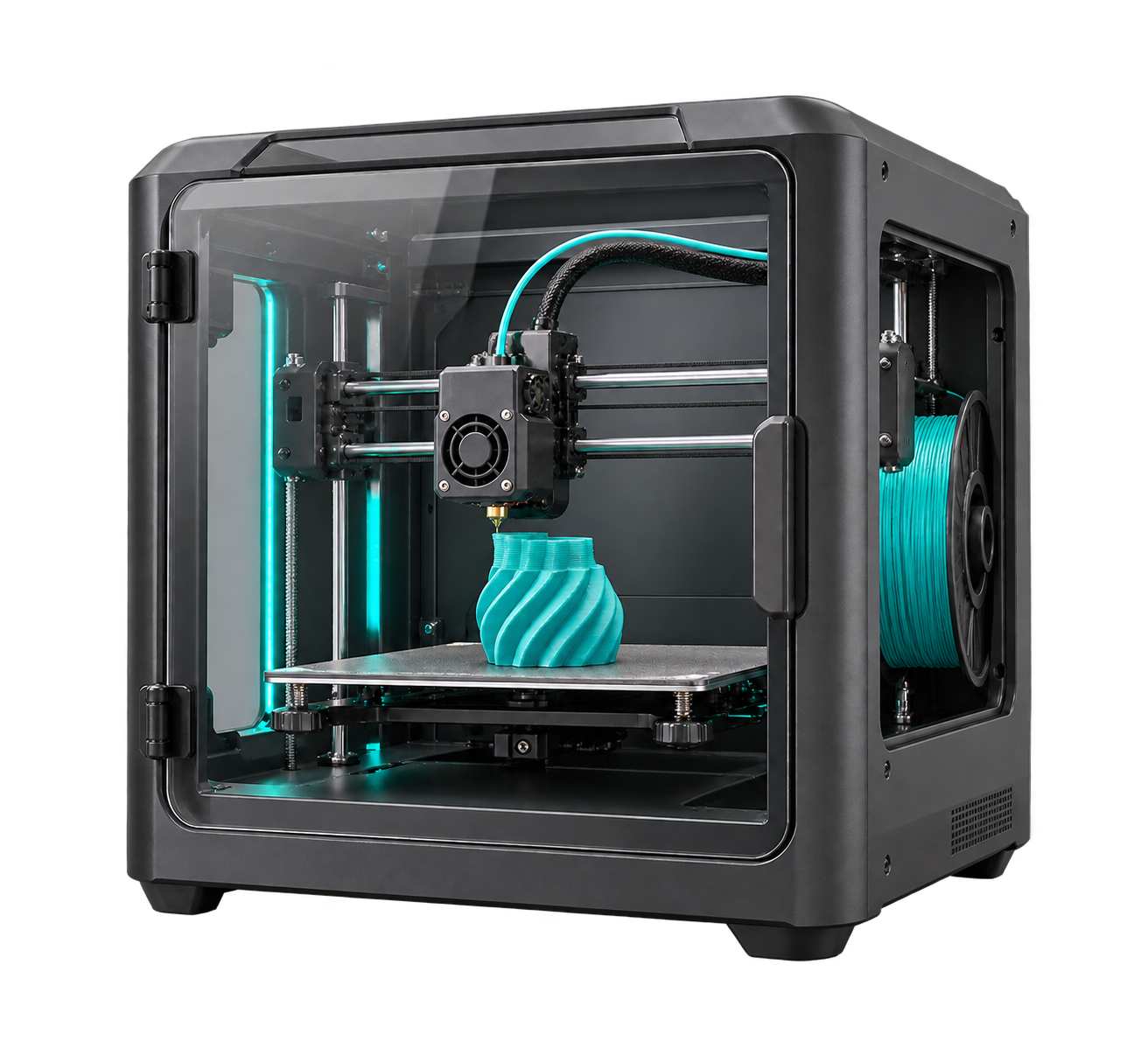 Peça quase terminada na impressora 3D